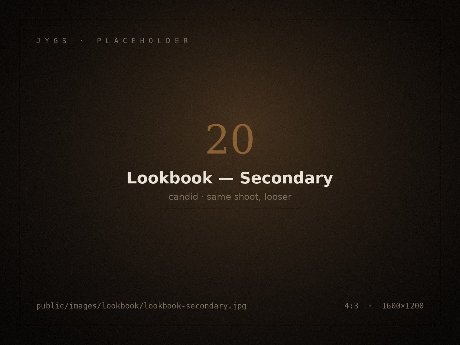 Secondary campaign image from the SS26 lookbook